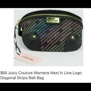 Juicy Couture Womens Stripe Belt Bag